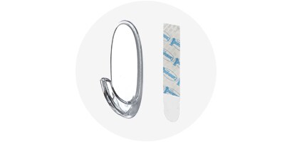 คอมมานด์ ตะขอใส ขนาดใหญ่ (หรือใช้ คอมมานด์ ตะขอดีไซน์ ขนาดใหญ่ ก็ได้)
