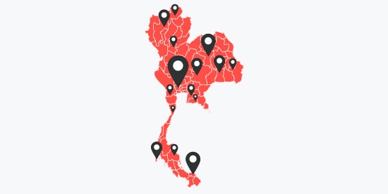 แผนที่ของประเทศไทย
