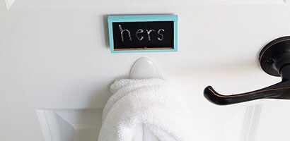 His & Her Towel Organization